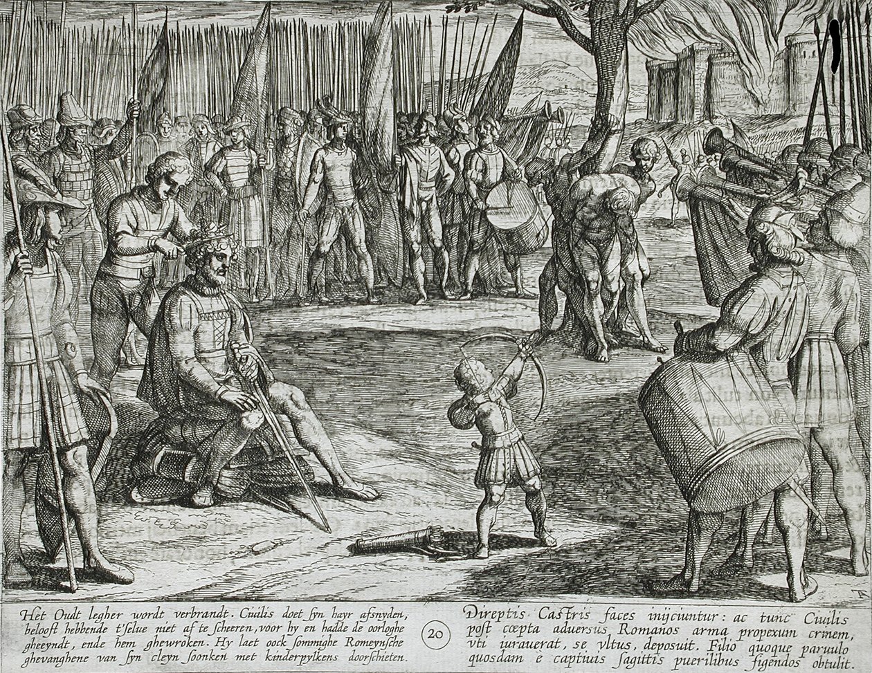 Afbrændingen af den gamle fæstning af Antonio Tempesta
