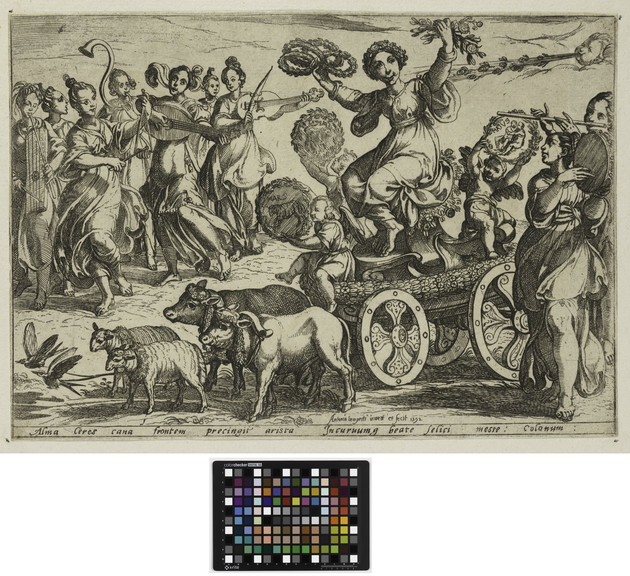 De fire årstider: forår, 1592 af Antonio Tempesta