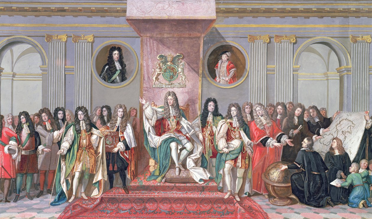 James II (1633-1701) Modtagelse af de matematiske lærde fra Christ
