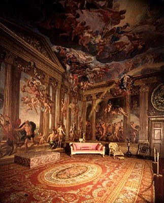 Olympiske guder, vægmalerier i himmelrummet, ca. 1695-96 af Antonio Verrio