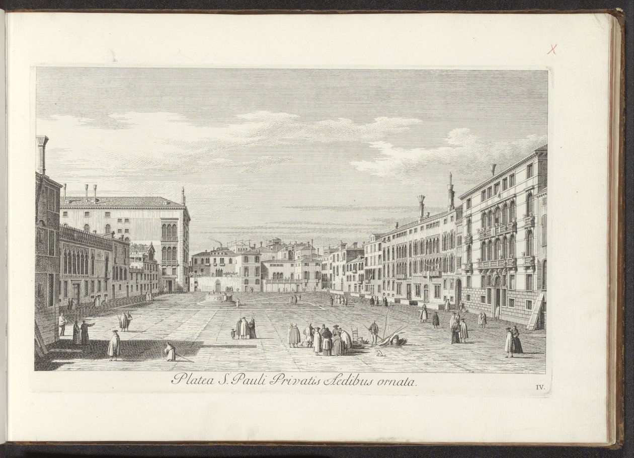 Udsigt over Campo San Polo i Venedig St. Paul