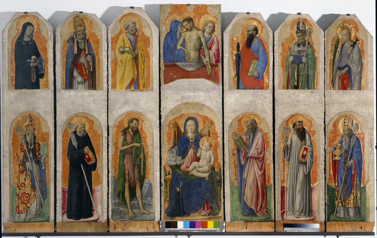 Polyptykon af Praglia, ca. 1448 af Antonio Vivarini