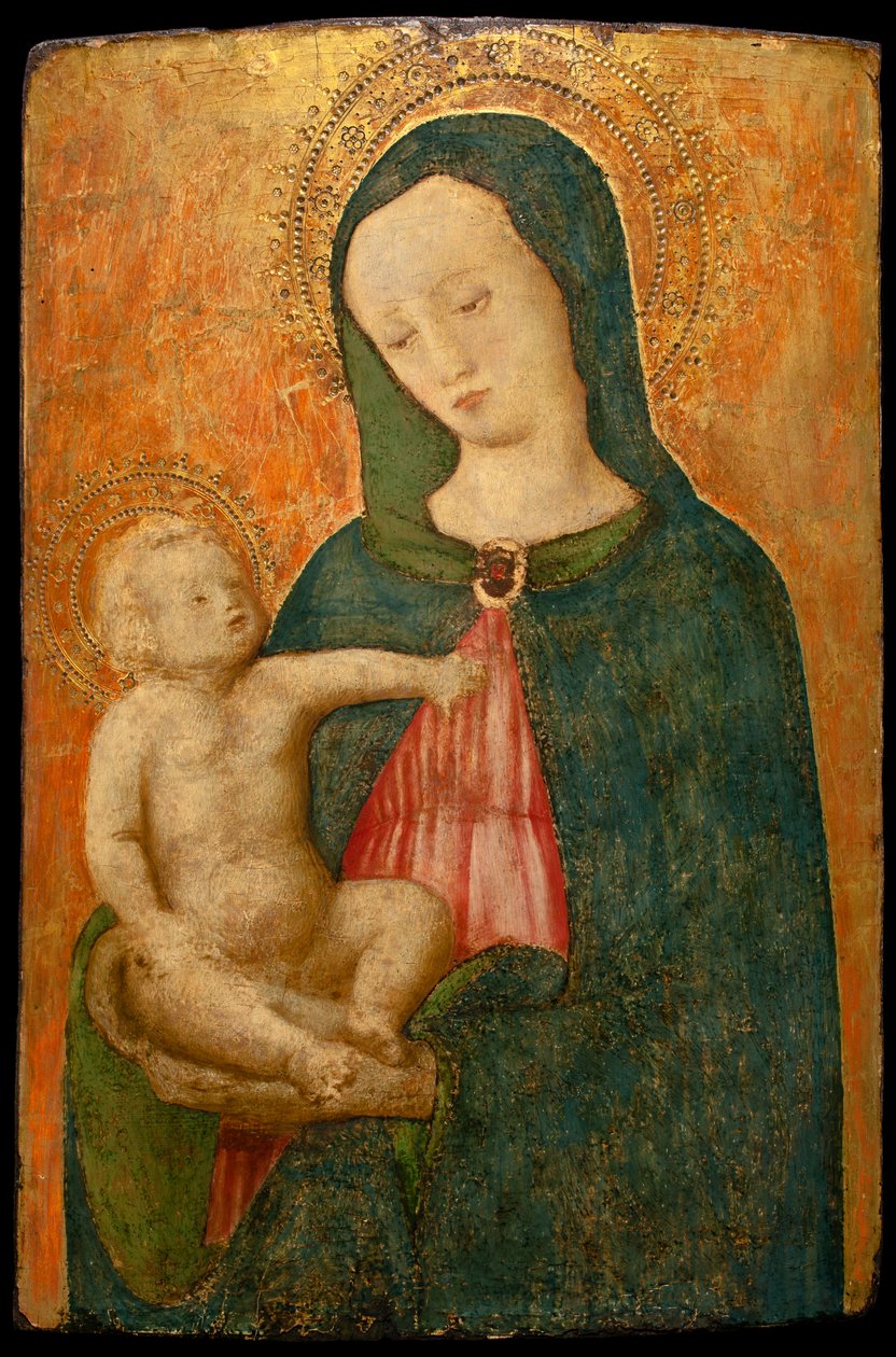 Jomfruen og barnet (tempera på panel) af Antonio Vivarini