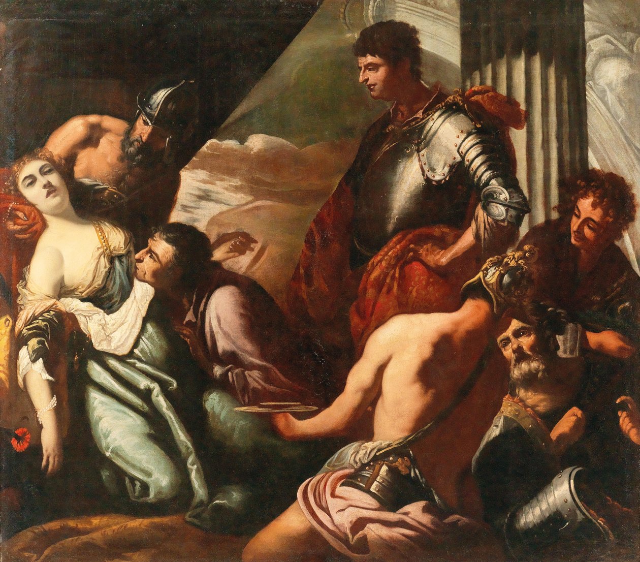Agrippinas død af Antonio Zanchi
