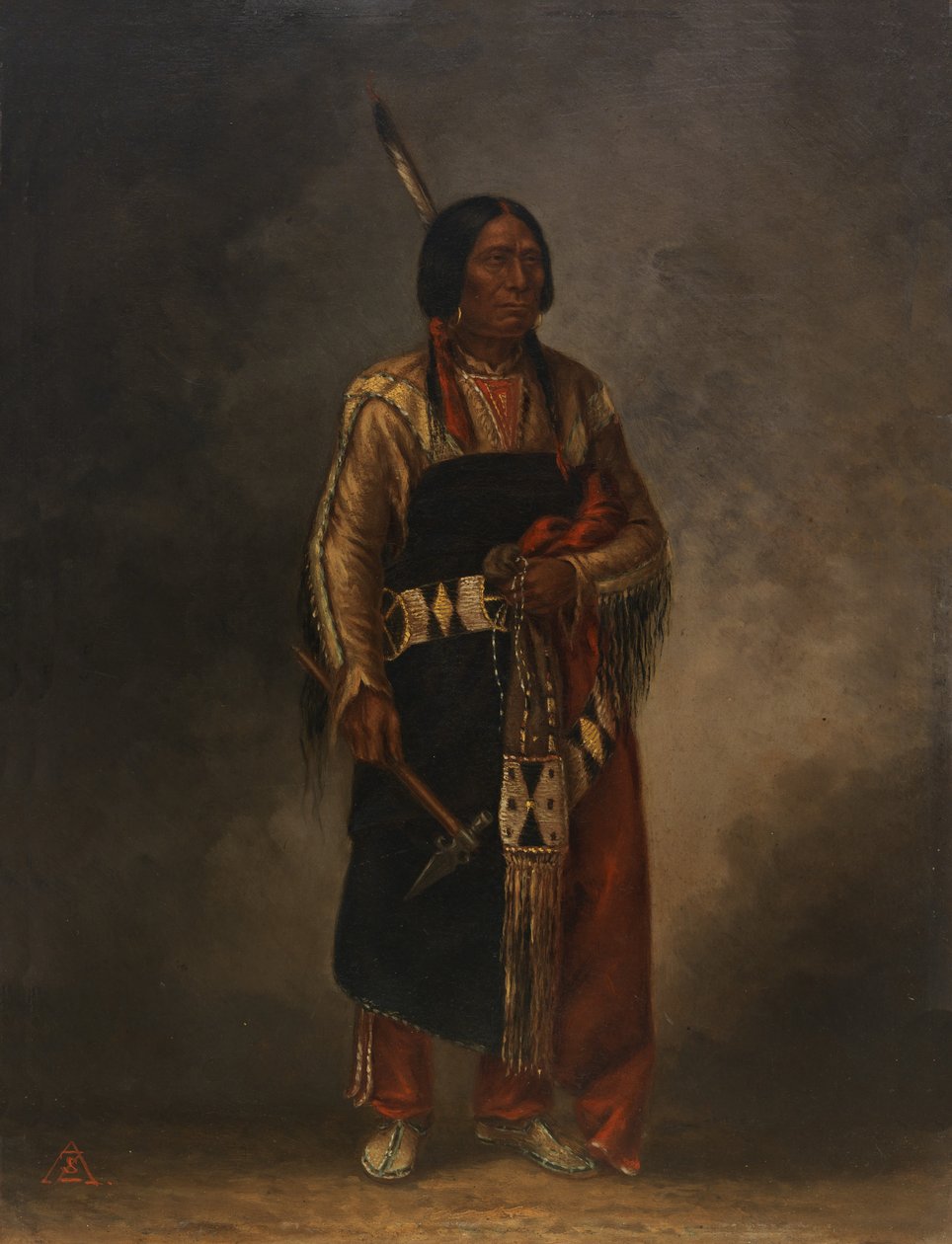 Mak-phe-ah-luta Red Cloud, ca. 1887. af Antonio Zeno Shindler