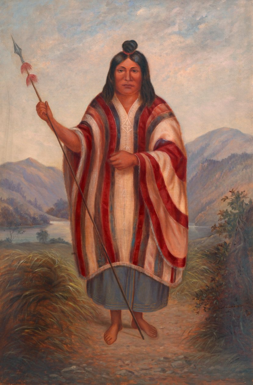 Peruansk indianer, ca. 1890-1899. af Antonio Zeno Shindler