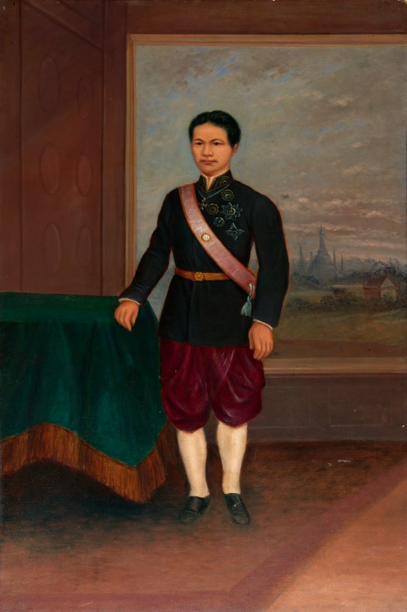 Siamesisk mand, ca. 1890-1899. af Antonio Zeno Shindler