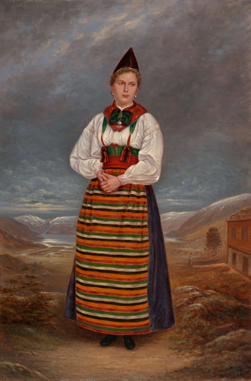 Svensk dame, ca. 1893. af Antonio Zeno Shindler