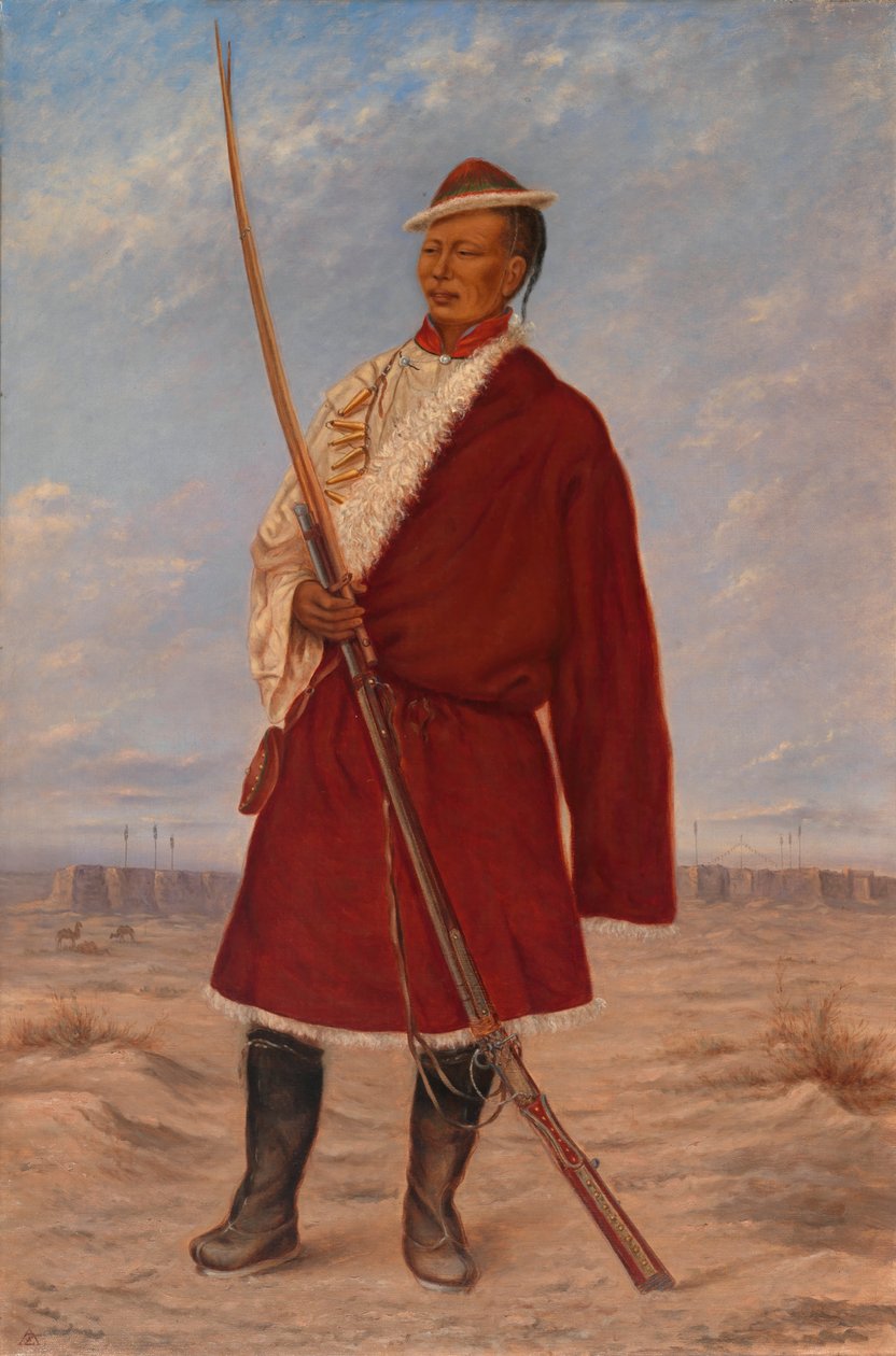 Tibetansk mand, ca. 1893 af Antonio Zeno Shindler