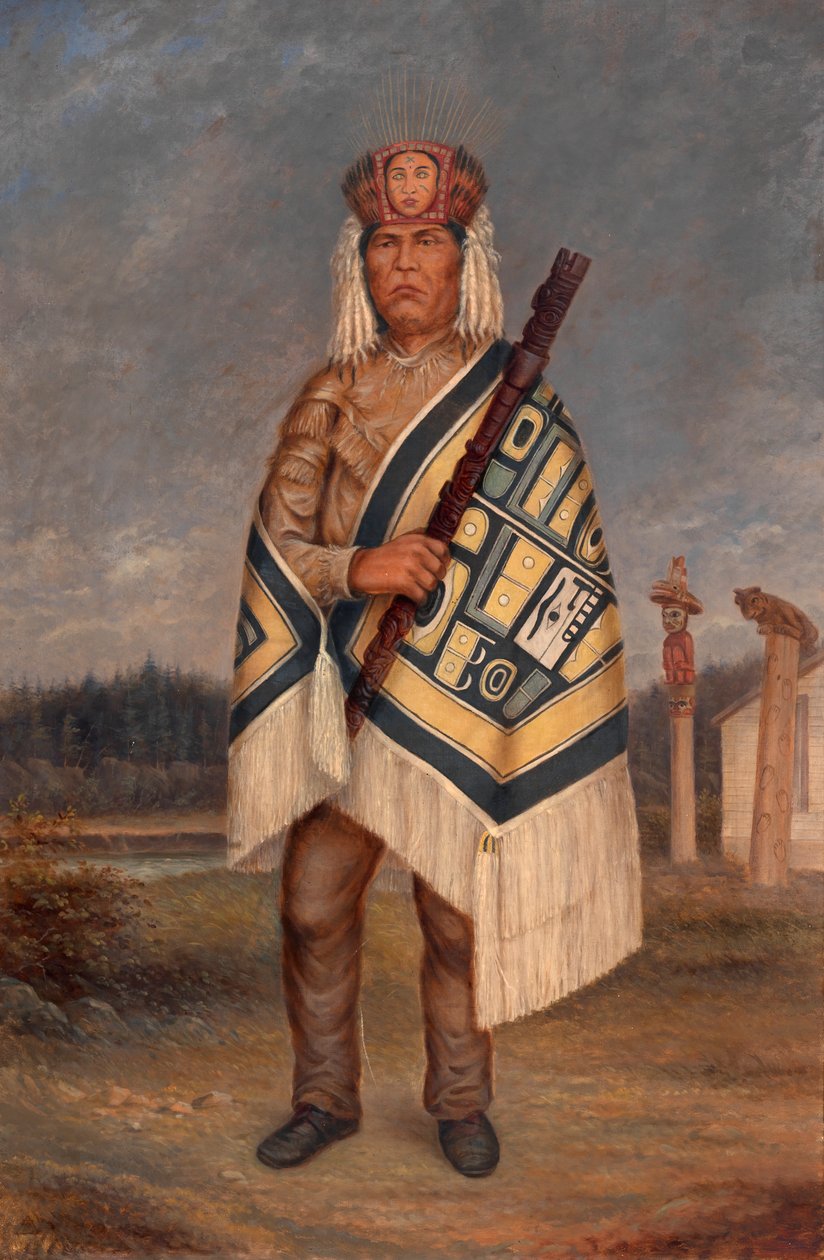 Tlinkit Indian, ca. 1893. af Antonio Zeno Shindler