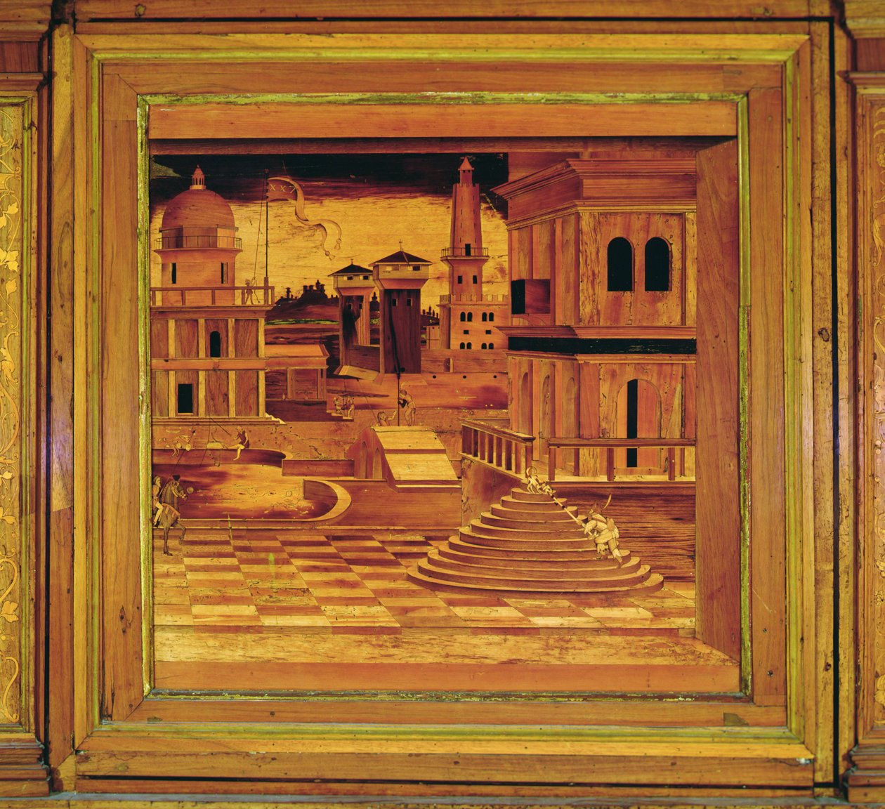 Marquetry Panel fra Grotta af Isabella d