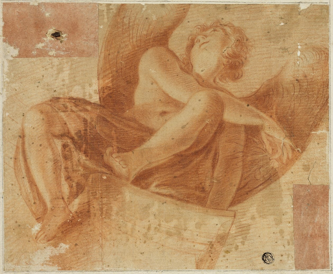 Forkortet engel af Antonio da Correggio
