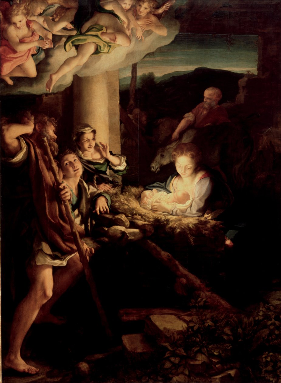 Den hellige nat, 1527-1530 af Antonio da Correggio