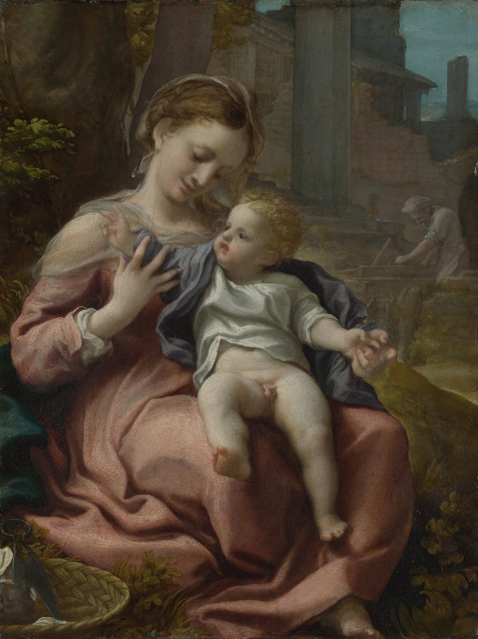 The Madonna of the Basket, ca 1524 af Antonio da Correggio