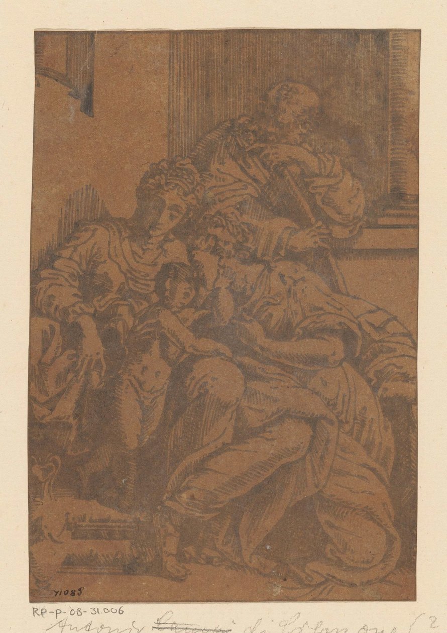 Hellige Familie med Anna af Antonio da Cremona