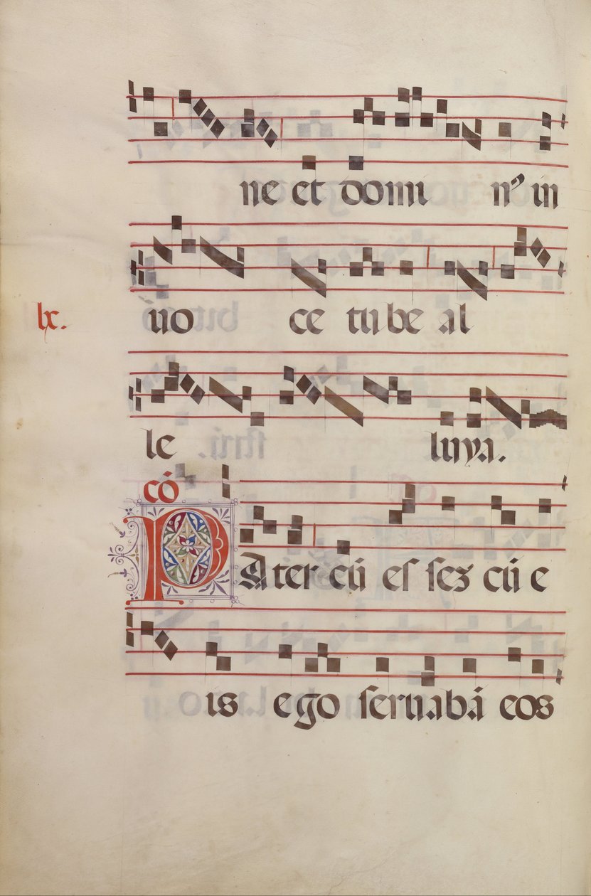 Dekoreret Initial P af Antonio da Monza