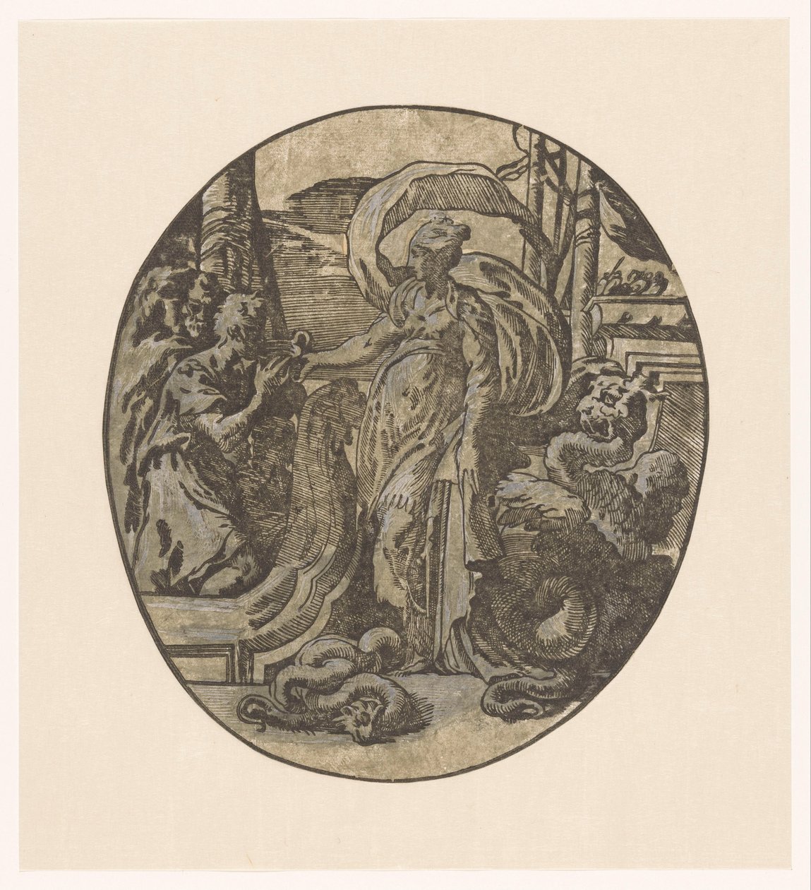 Odysseus på Circes ø af Antonio da Trento (possibly)