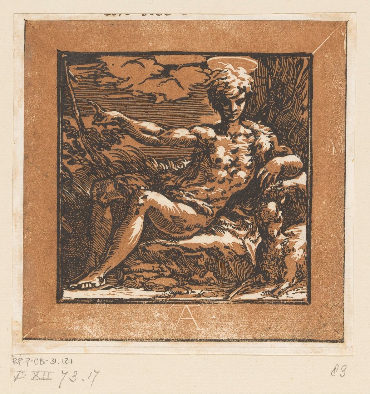 Johannes Døberen i ørkenen af Antonio da Trento