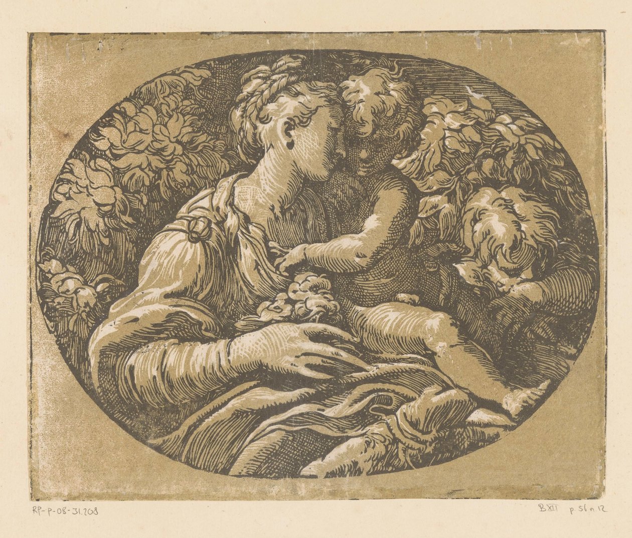 Maria med barn og Johannes Døberen Mary med rosen af Antonio da Trento