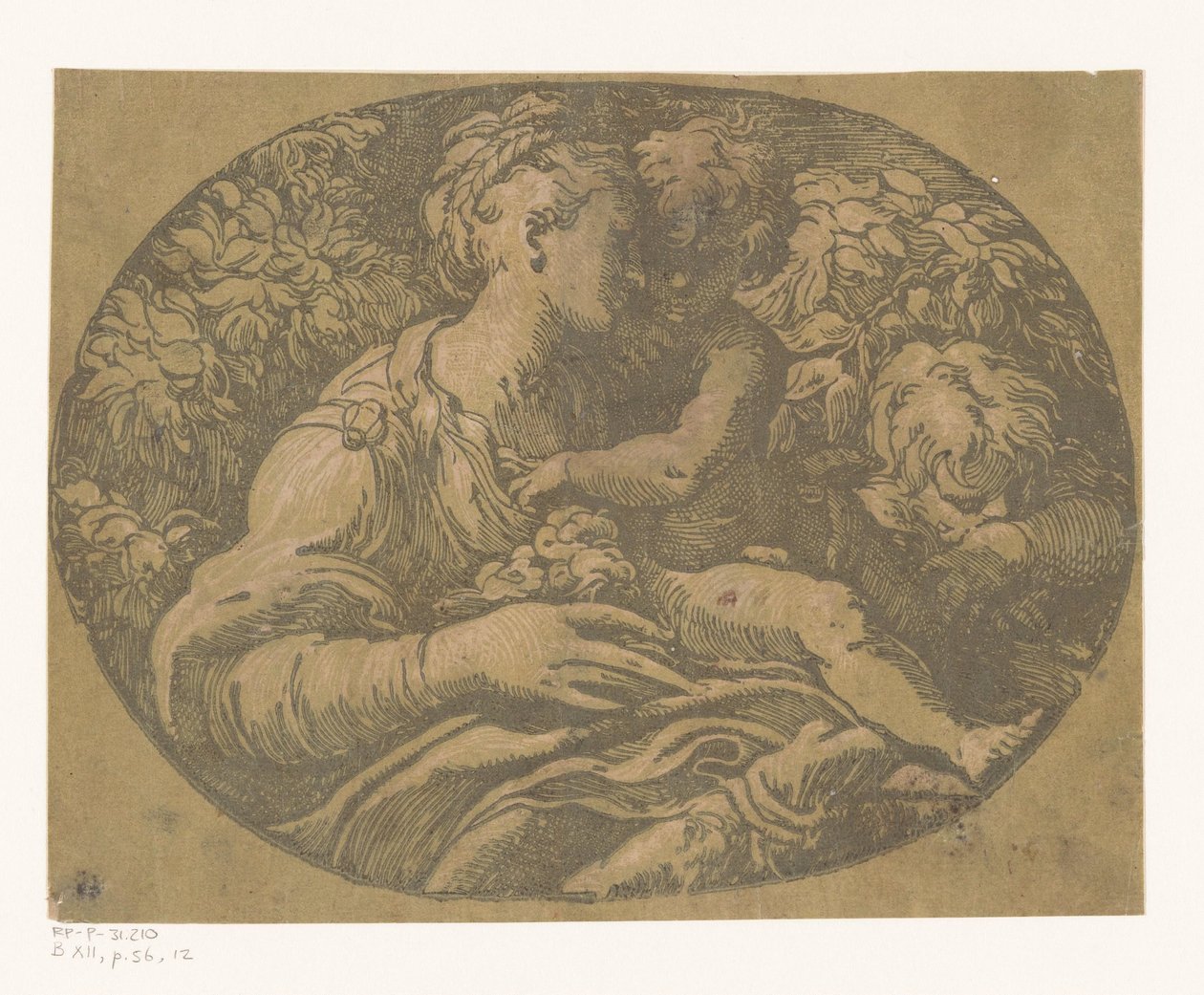 Maria med barn og Johannes Døberen Mary med rosen af Antonio da Trento