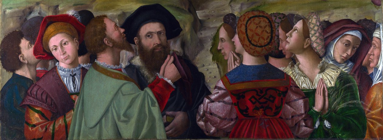 ""The Giusti Family of Verona, Italy"" Maleri af Antonio da Vendri (ca. 1476-1555), olie på lærred, 55 x 153 cm, ca. 1520 London National Gallery af Antonio da Vendri