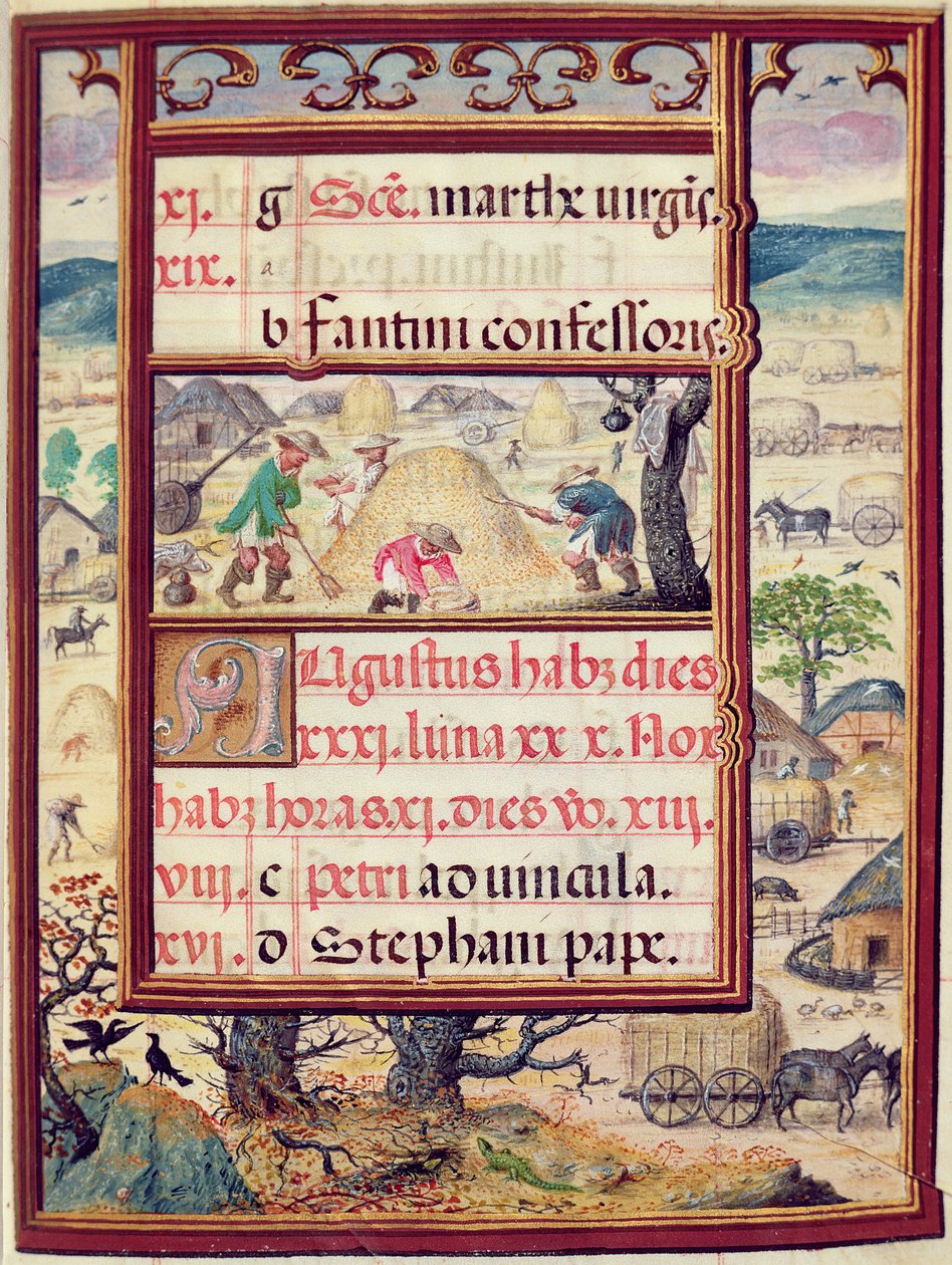 August måned, miniaturer fra 