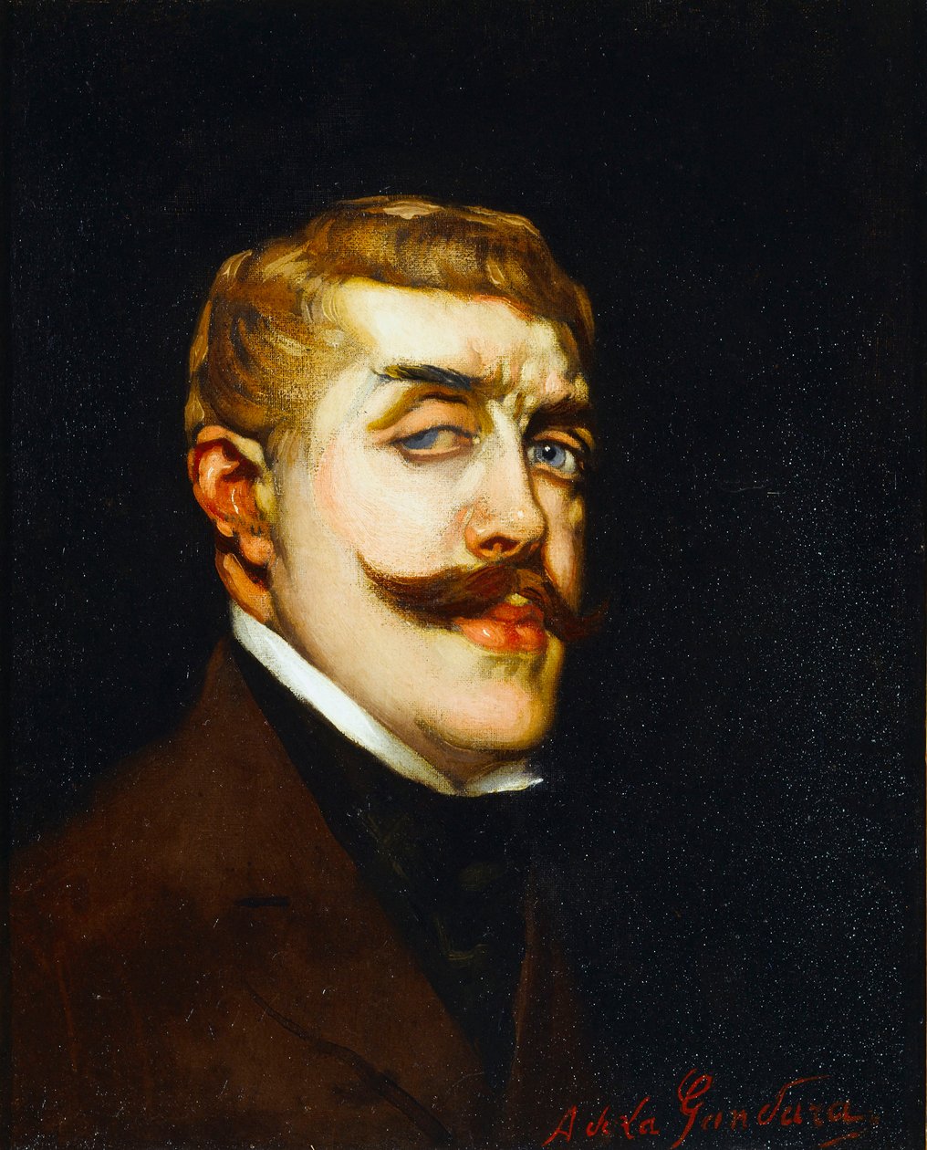 Portræt af digteren Jean Lorrain 1855-1906, ca. 1900 af Antonio de la Gandara