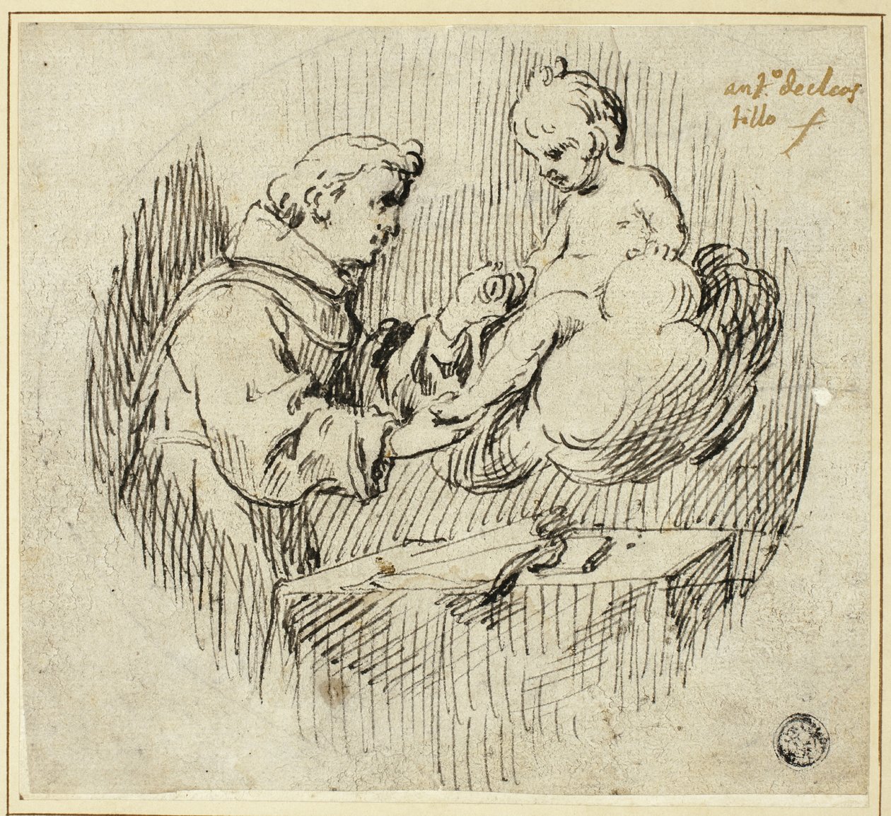 Sankt Antonius af Padua med Jesusbarnet af Antonio del Castillo y Saavedra