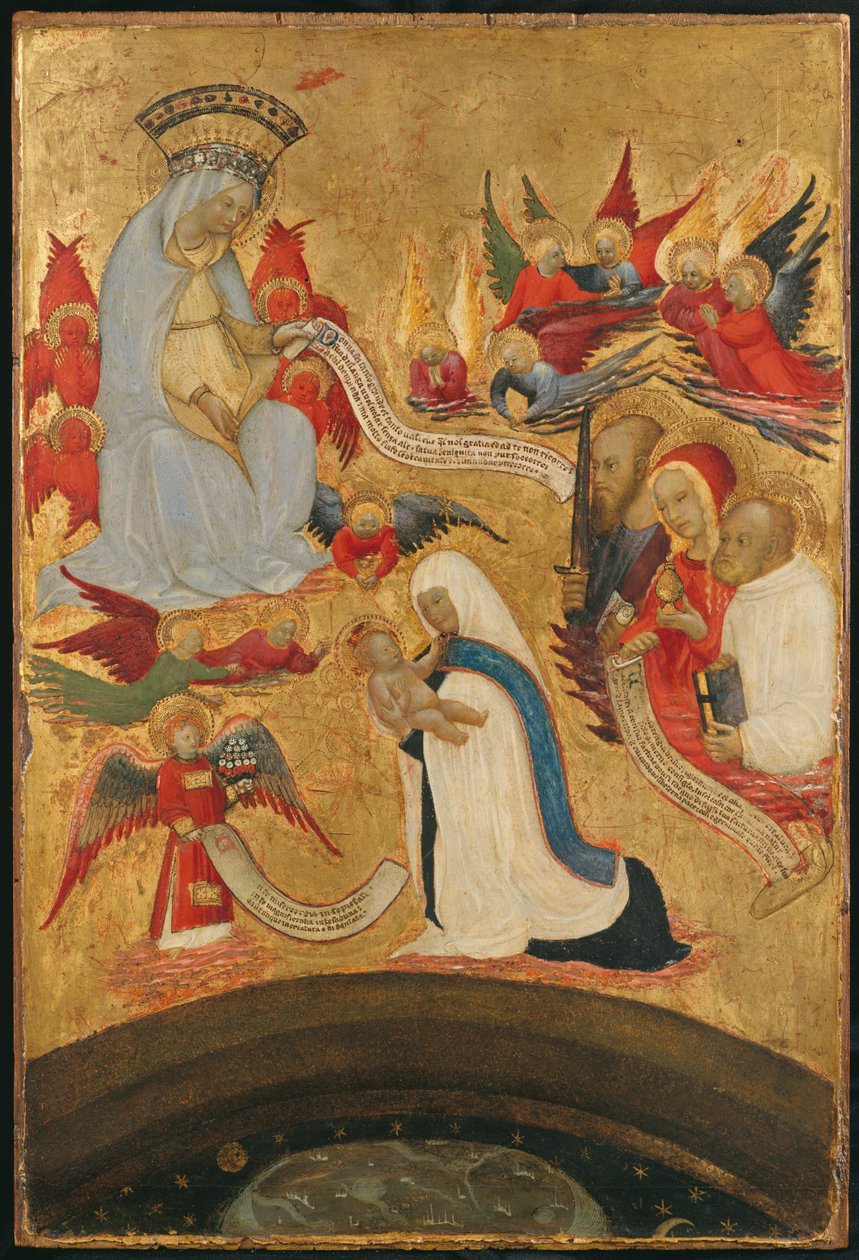 Santa Francesca Romana holder Kristusbarnet, ca. 1445. af Antonio del Massaro da Viterbo