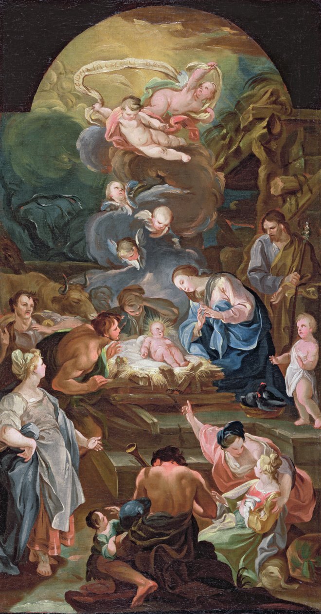 Tilbedelse af hyrderne, midten af det 18. århundrede (se 200956) af Antonio the Elder Gonzalez Velazquez