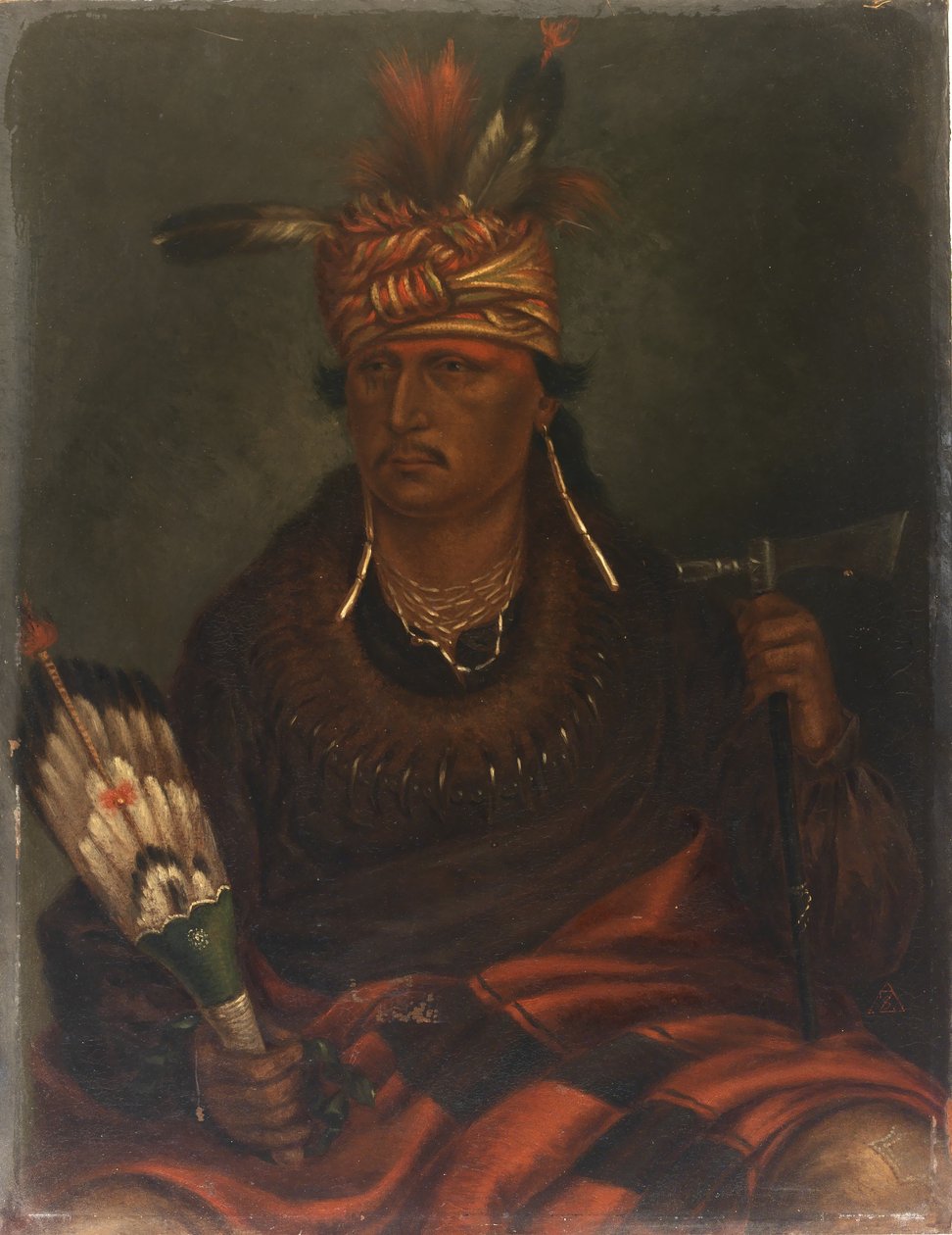 Chetan-woa-kutoa-mang (Høgen, der jager på gåben) af Antonion Zeno Shindler