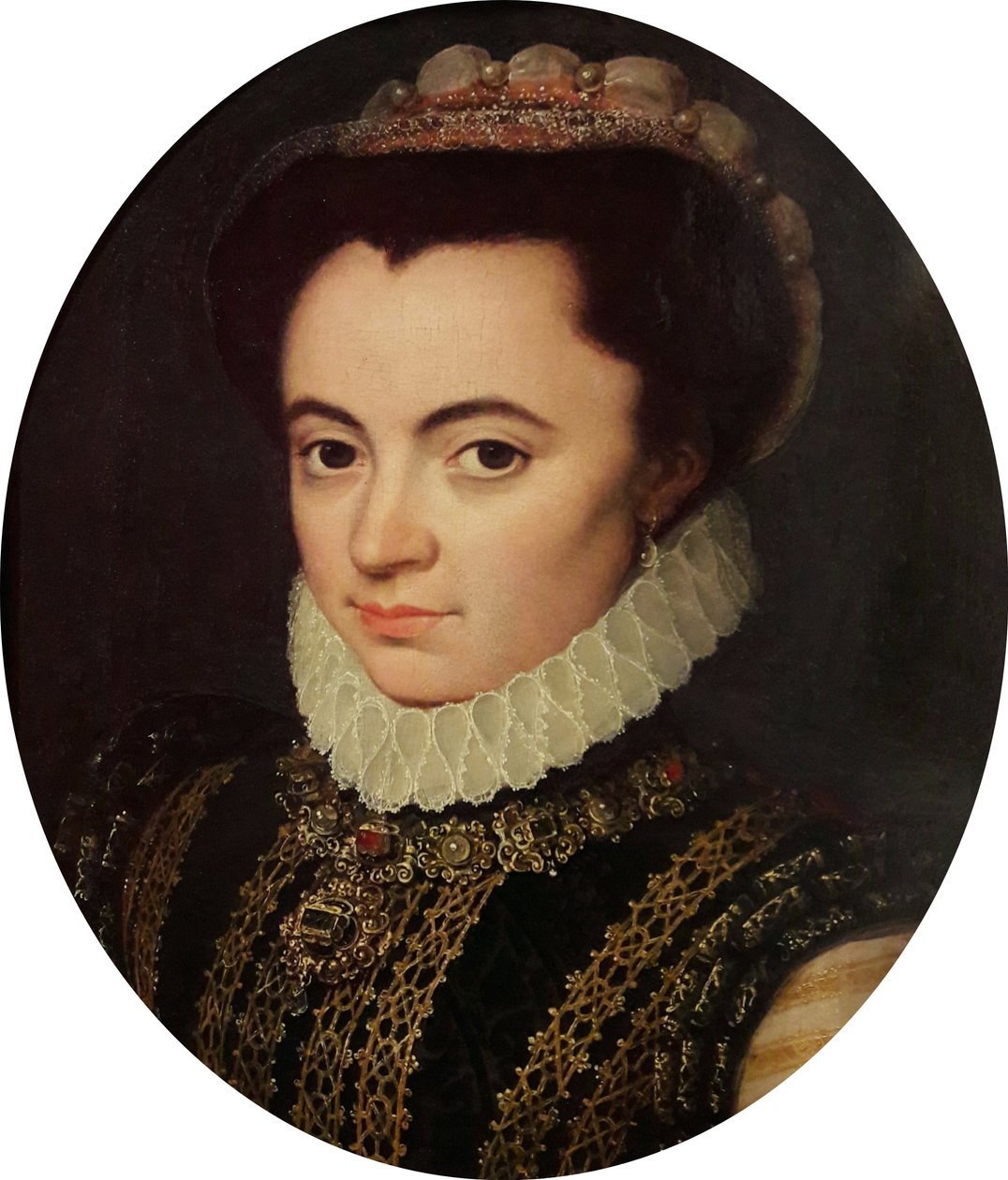 Portræt af Maria af Portugal, hertuginde af Parma (1538-1577) af Antonis Mor