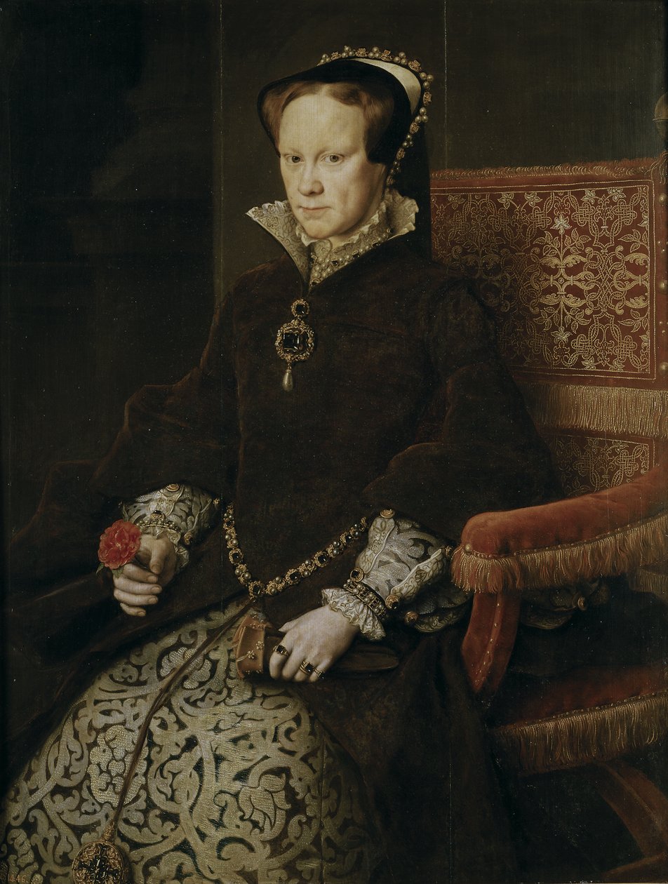 Portræt af Mary I af England, 1554 af Antonis Mor