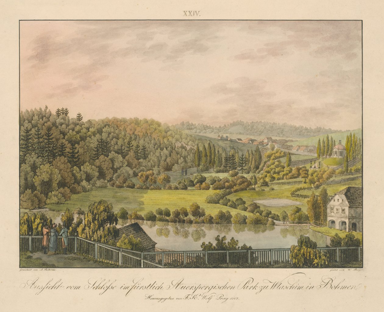 Vlašim park af Antonín  Pucherna
