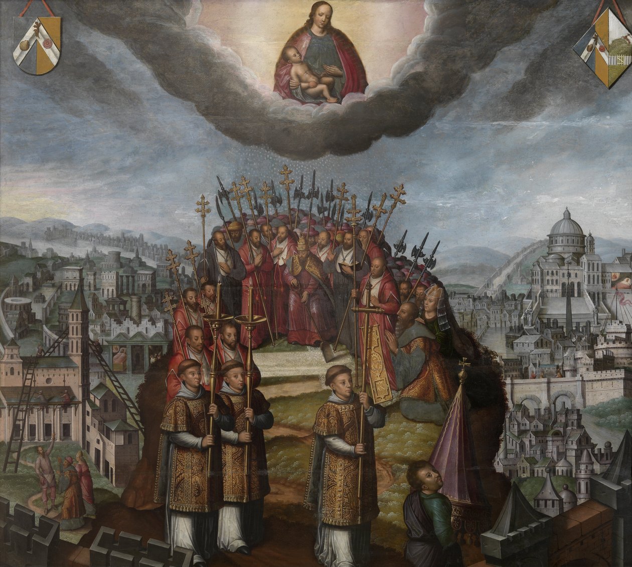 Procession af konfronteringen af ​​Vor Frue af Sneen af Antoon Claeissens