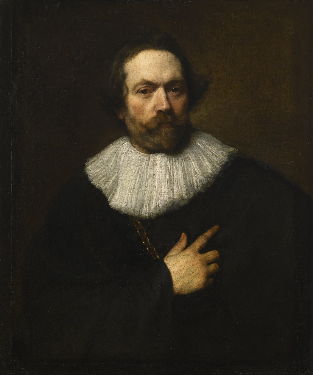 Portræt af skægget mand af Anthony van Dyck