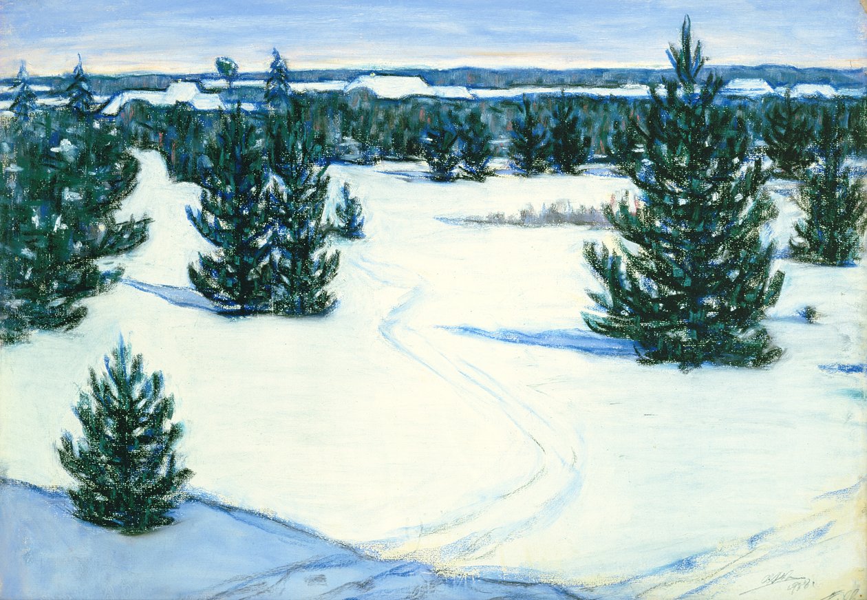 Vinterlandskab, 1938 af Ants Laikmaa