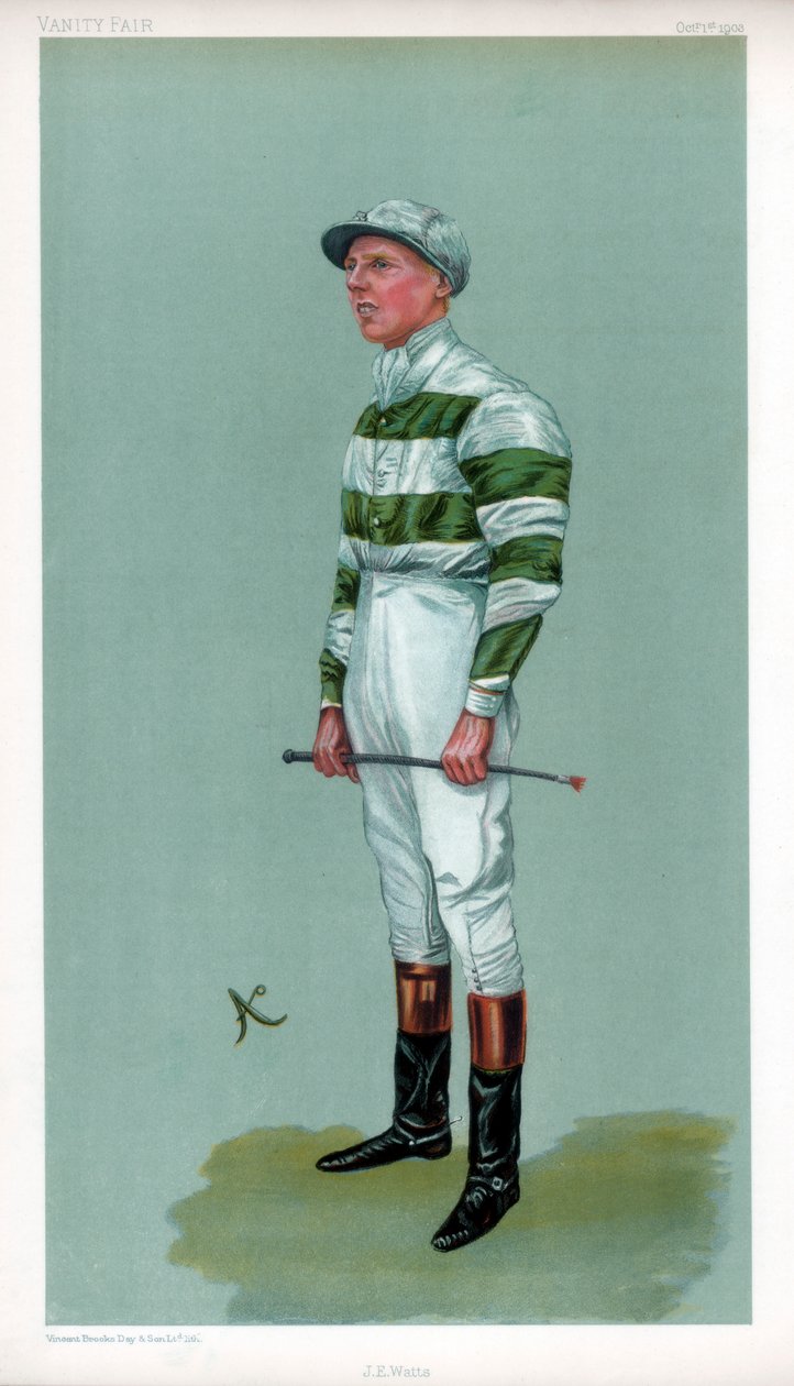 John Evelyn Watts, britisk jockey, 1903. af Ao