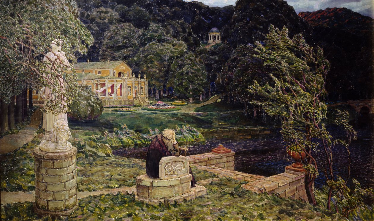 I den gamle park. Alt i fortiden, 1926 af Apollinari Mikhailovich Vasnetsov
