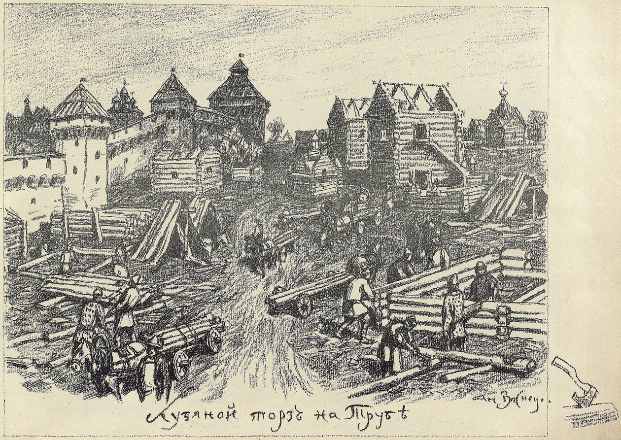 Lubyanoi Rynok træmarked på Truba Trubnaya-pladsen i Moskva, begyndelsen af 1920