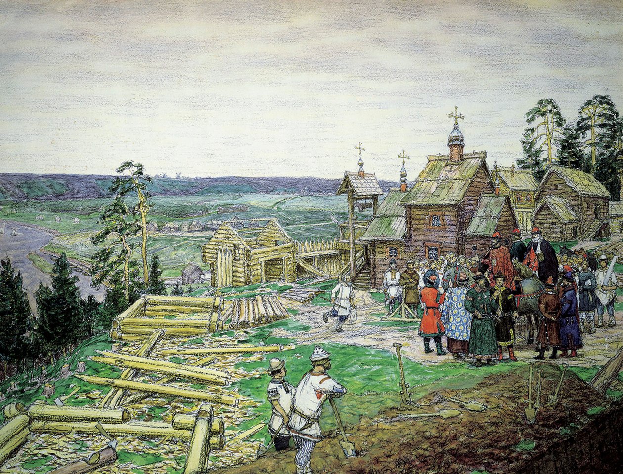 Grundlæggelsen af Moskva Kreml, 1156