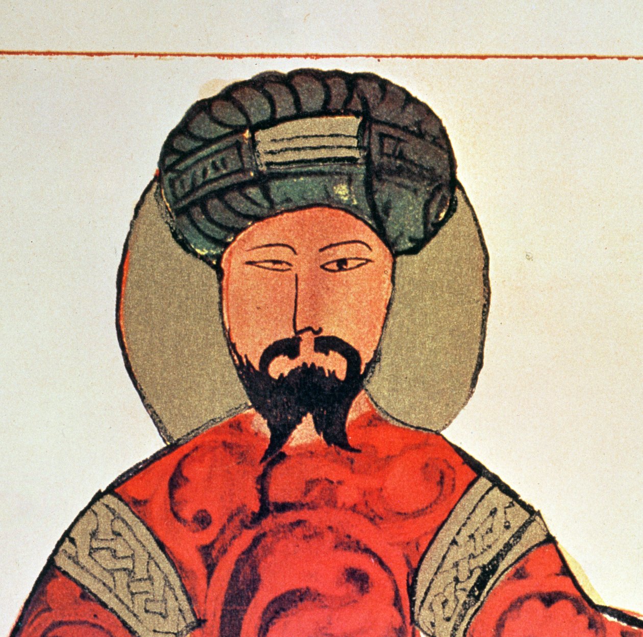 Portræt af Saladin (1138-93) (detalje af 4623) af Arabic School