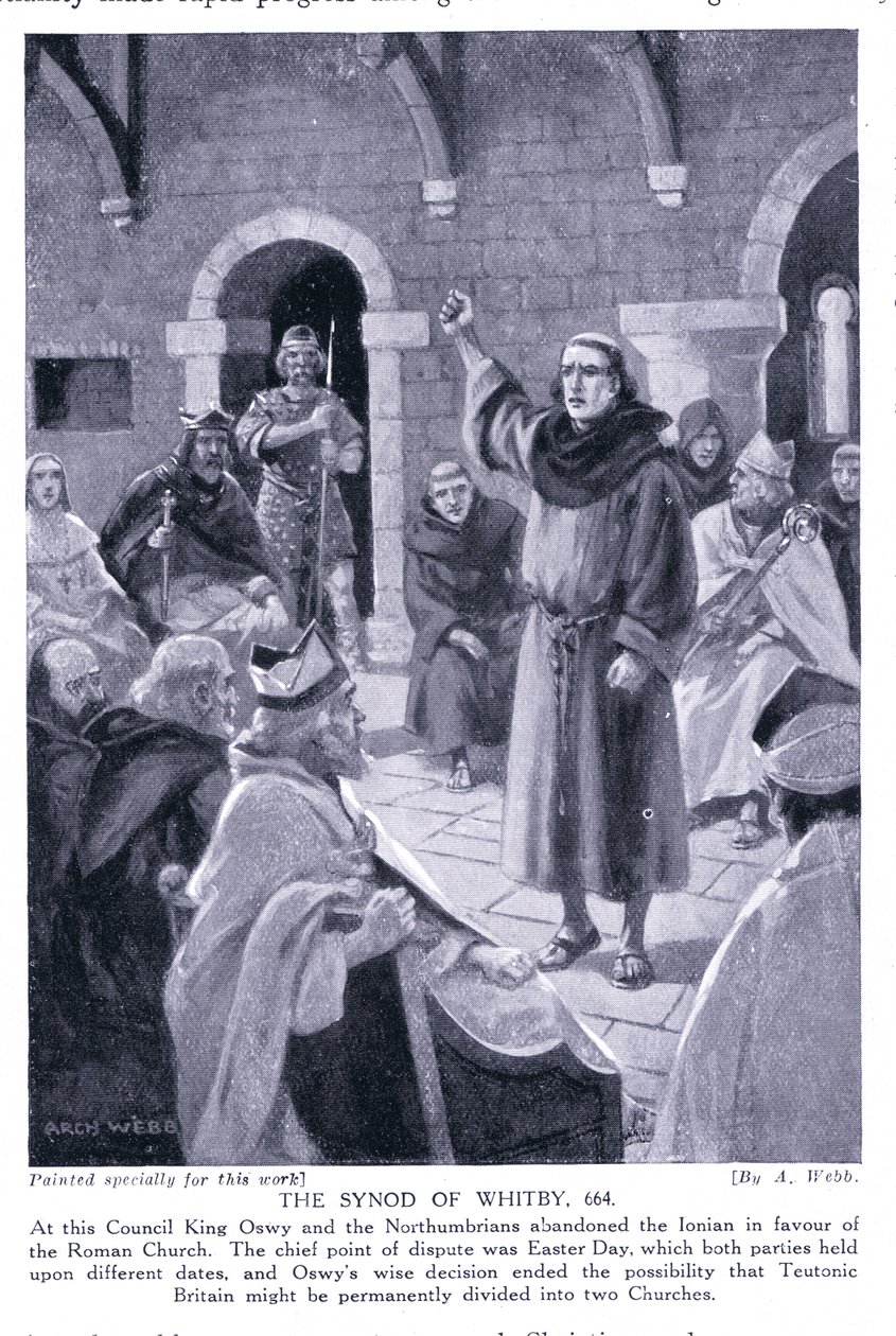 Synoden i Whitby AD664, 1920