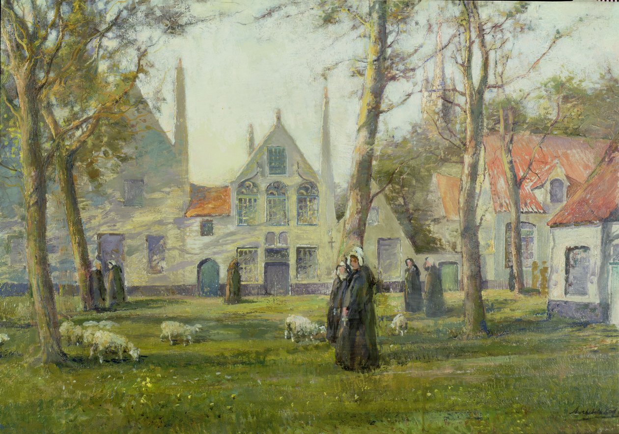 Beguinage, Brugge af Archibald Kay