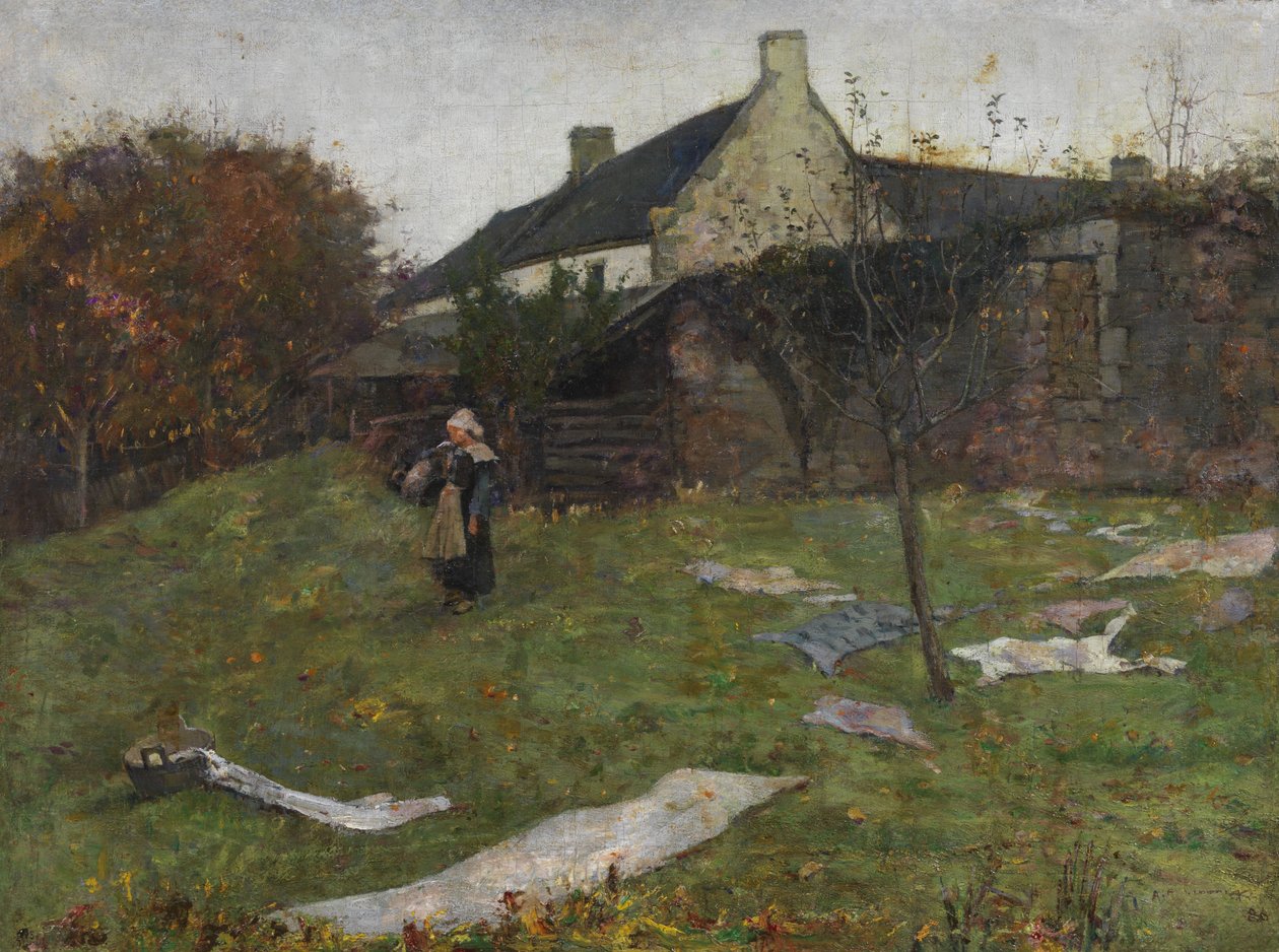 Bagsiden af Gauguins studie af Archibald Standish Hartrick