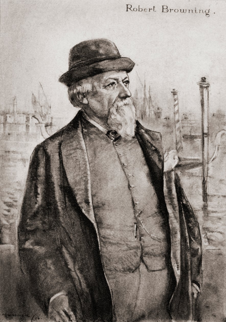 Robert Browning af Archibald Standish Hartrick