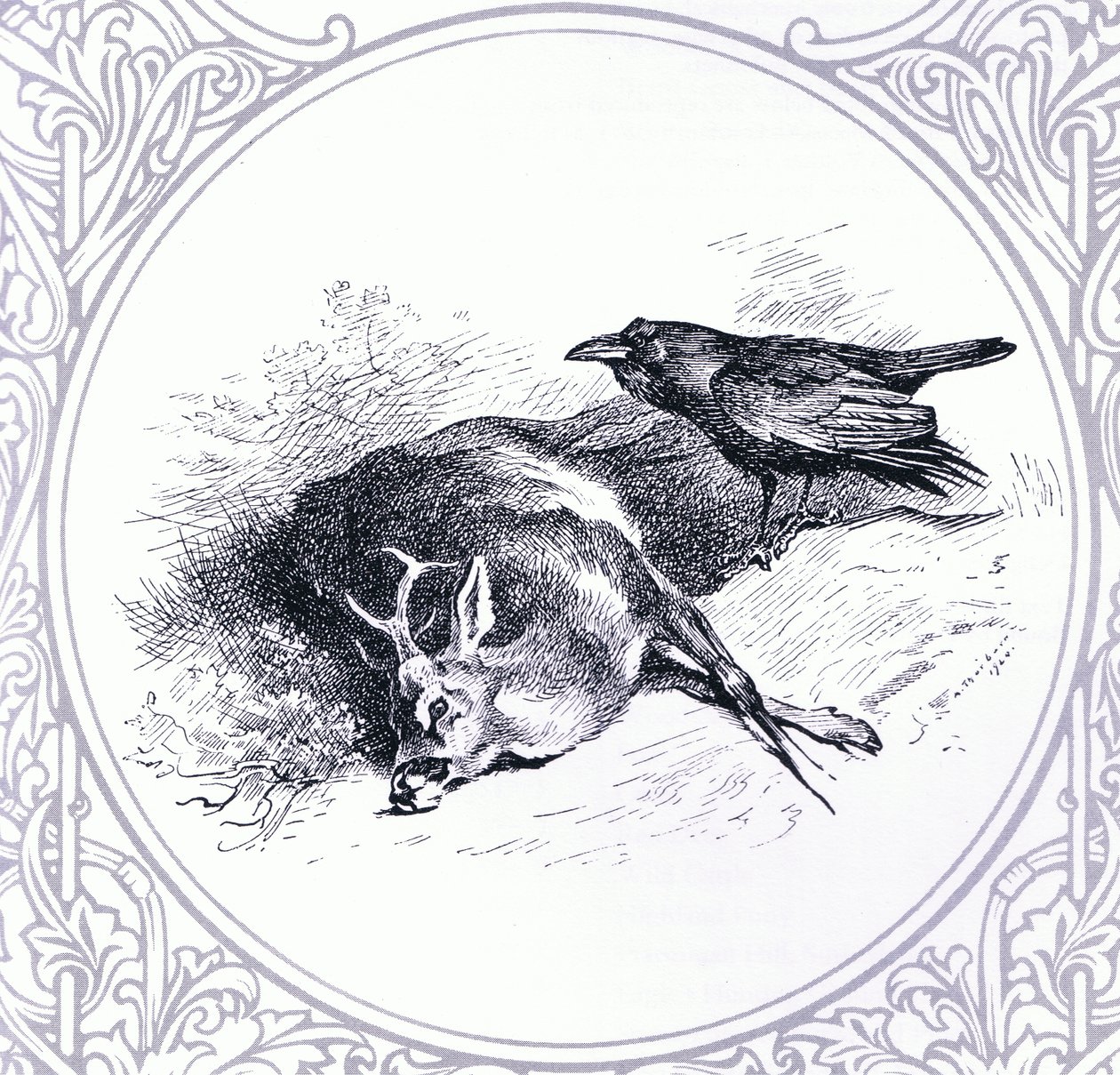 Deer and Raven, pub. af Book Club Associates af Archibald Thorburn
