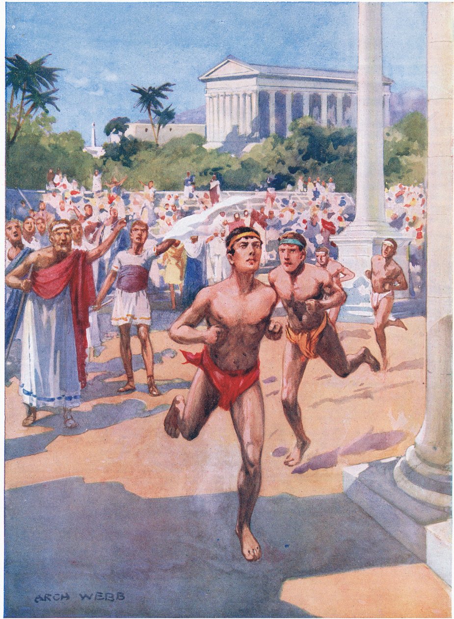 Et fodløb ved de olympiske lege, 1925 af Archibald Webb