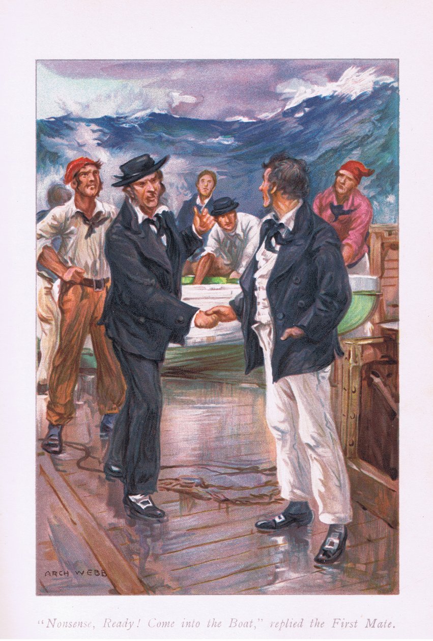 Nonsens Klar!, Kom ind i båden, svarede styrmanden, 1900-tallet af Archibald Webb