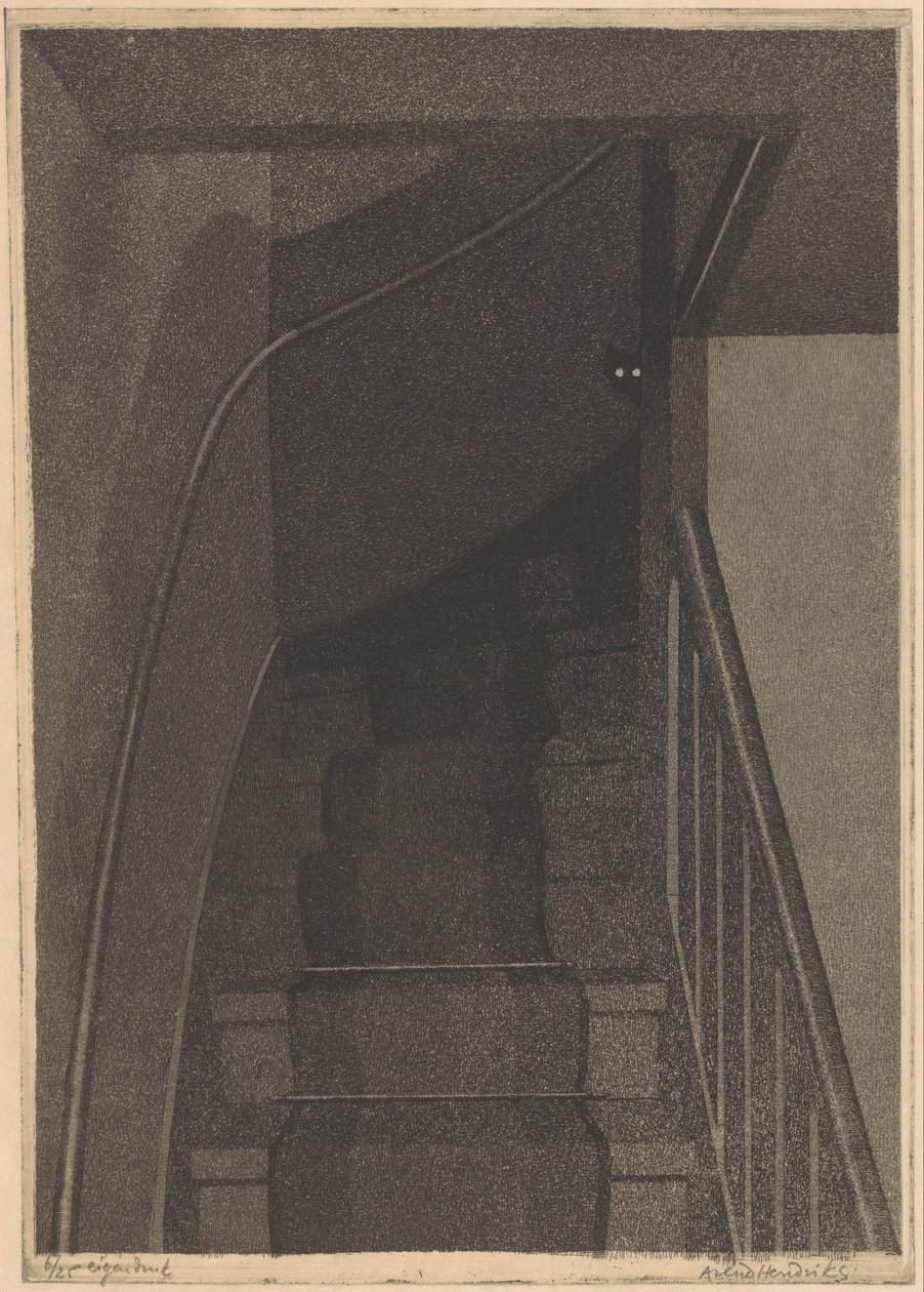 Trap (original titel på objekt) af Arend Hendriks (signed by artist)